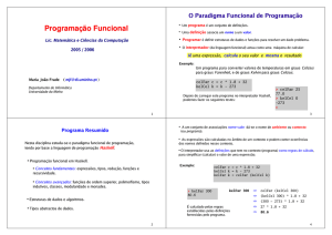 Programação Funcional - Universidade do Minho