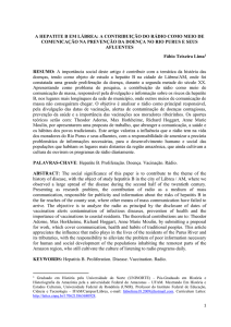 a hepatite b em lábrea: a contribuição do rádio como meio de