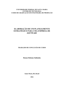 elaboração de um planejamento estratégico para uma empresa de