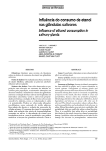 Influência do consumo de etanol nas glândulas salivares