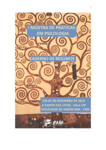 i mostra de práticas em psicologia - 2014