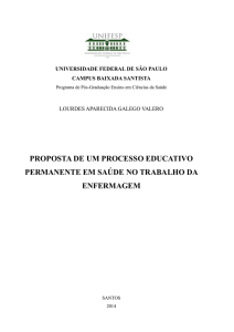 proposta de um processo educativo permanente em