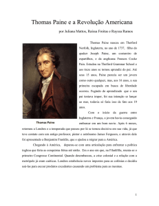 Thomas Paine e a Revolução Americana