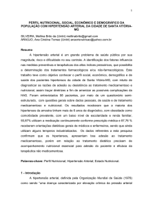 perfil nutricional, social, econmico e demogrfico da populao com