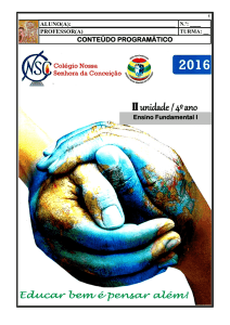 II unidade /, 4º. ano