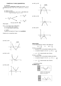 função do 2º grau e Polígonos
