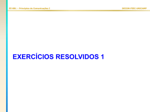 exercícios resolvidos 1 - DECOM