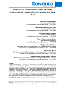 aems diagnóstico e exames laboratoriais da anemia megaloblástica