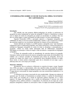 Mapas na mídia - UNESP Ourinhos