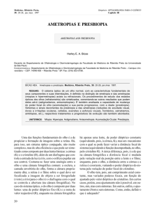 ametropias e presbiopia - Revista Medicina, Ribeirão Preto