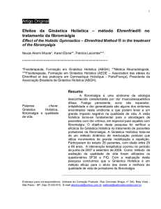 Efeitos da Ginástica Holística – método Ehrenfried no