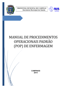 protocolo de enfermagem - Secretaria Municipal de Saúde