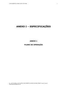 anexo i – especificações