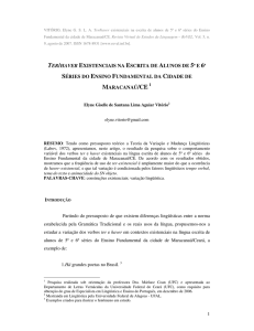 ter/haver existenciais na escrita de alunos de 5ª e 6ª séries do