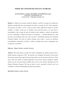 PERFIL DE CONSUMO DE INSULINA NO BRASIL