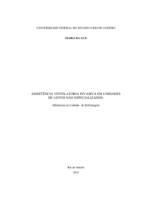 Assistência ventilatória invasiva em unidades de leitos não