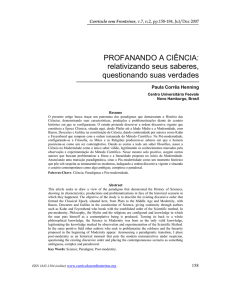 Veja o Artigo - Currículo sem Fronteiras