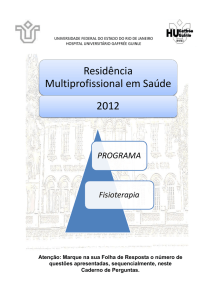 prova de residência 2012