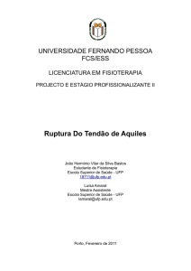 Ruptura Do Tendão de Aquiles - Repositório Institucional da