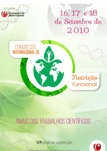 VI Congresso Internacional de Nutrição Funcional (2010)