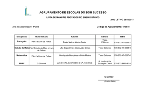 Manuais Escolares 2016/17 - Agrupamento de Escolas do Bom