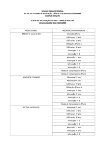 serviço público federal instituto federal de educação, ciência e