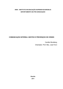 COMUNICAÇÃO INTERNA: GESTÃO E PREVENÇÃO DE CRISES