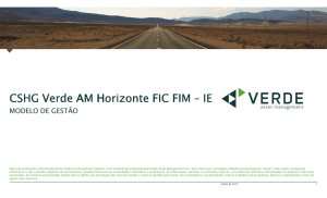 CSHG Verde AM Horizonte FIC FIM – IE