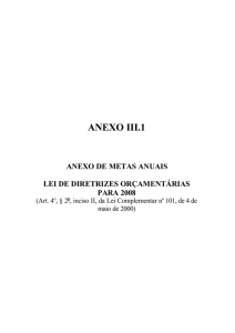 Anexo III - Orçamento Federal