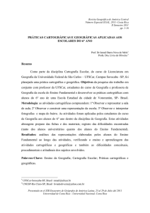 práticas cartográficas e geográficas aplicadas aos escolares do 6