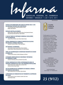 Conselho Federal de FarmáCia INFARMA • BRASÍLIA • v.23 • 9/12