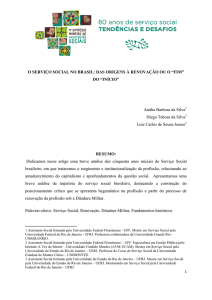o serviço social no brasil: das origens à renovação ou o - cress-mg
