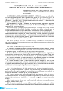 Resolução Conama 394/2007 - Ministério do Meio Ambiente