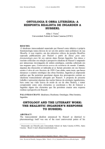 Ontologia e obra literária: a resposta realista de Ingarden a