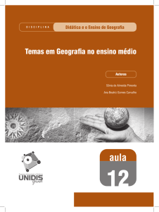 Temas em Geografia no ensino médio