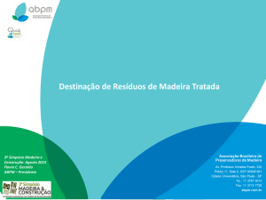 Postes de Eucalipto Tratados Destinação de Resíduos de Madeira