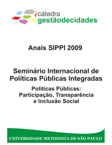 Seminário Internacional de Políticas Públicas Integradas
