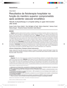 Resultados da fisioterapia hospitalar na função do membro superior