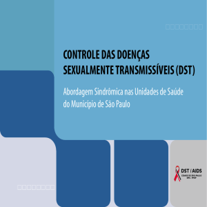 CONTROLE DAS DOENÇAS SEXUALMENTE TRANSMISSÍVEIS