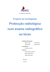 Protecção radiológica num exame radiográfico ao tórax