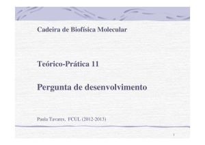 PD Coração Biofísica Molecular 2012-2013 - Moodle