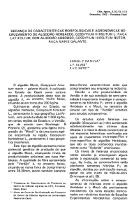 Herança de características morfológicas e agronômicas no