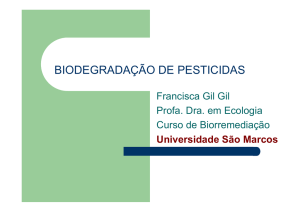 biodegradação de pesticidas