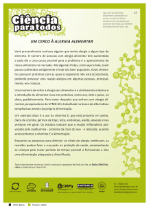 um cerco &agrave; alergia alimentar