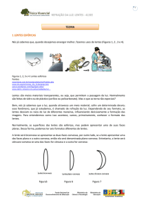 REFRAÇÃO DA LUZ: LENTES ‐ 413EE 1 LENTES ESFÉRICAS