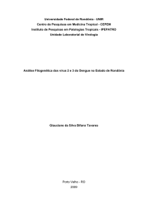 Análise Filogenética dos vírus 2 e 3 do Dengue no - pgbioexp