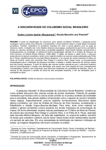 a discursividade do colunismo social brasileiro