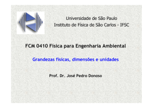 Grandezas Físicas - IFSC