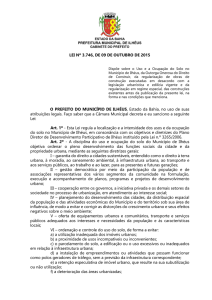 Lei Municipal nº 3.746 de 09 de outubro de 2015