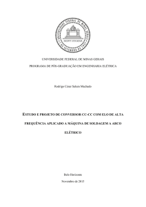 estudo e projeto de conversor cc-cc com elo de - PPGEE